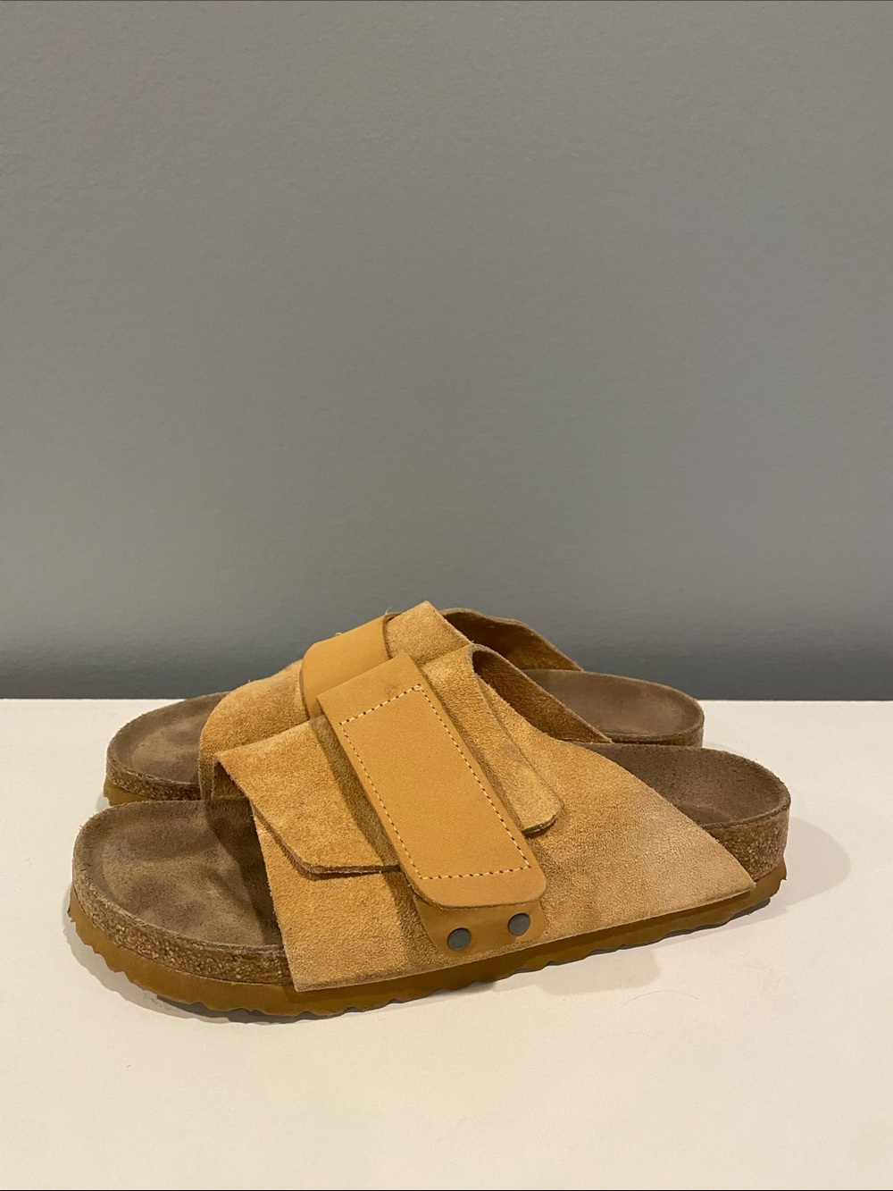 Birkenstock Kyoto Suede Sandal in Clay